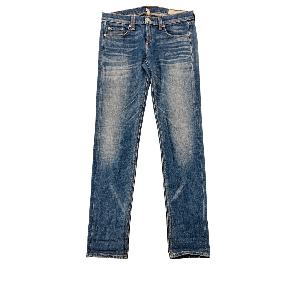 Rag & Bone The Dre Jeans Womens 26 Blue Slim Boyfriend Mid Rise Denim